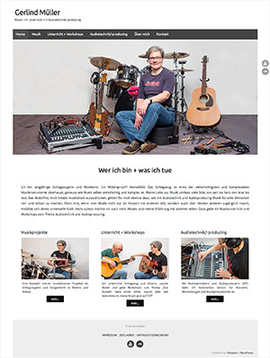 Screenshot Website Gerlind Mueller