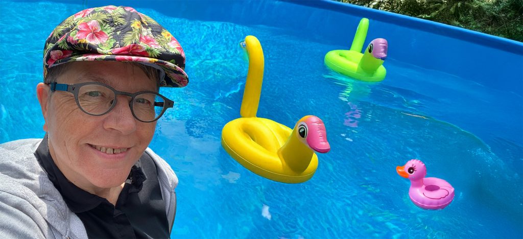 Mit Schwimmtieren